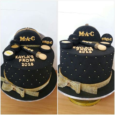 Prom cake black and gold | Cake design, Cake, Prom