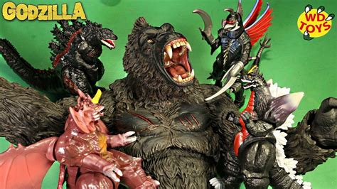 GODZILLA VS KONG TOYS 2020 Movie Toys Unboxed Space Godzilla, Gigan ...