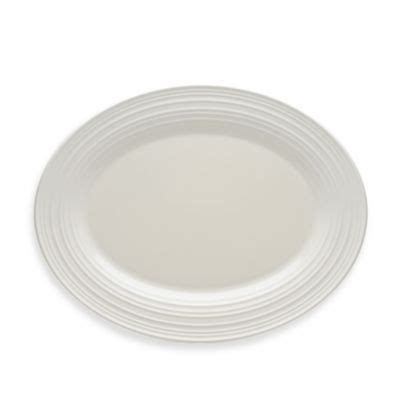 Mikasa® Swirl 14-Inch Oval Platter in White | Bed Bath & Beyond | Oval platter, Swirl, Mikasa