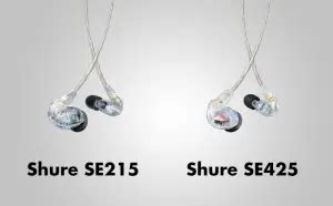 Shure SE215 vs Shure SE425 - Arx Musica