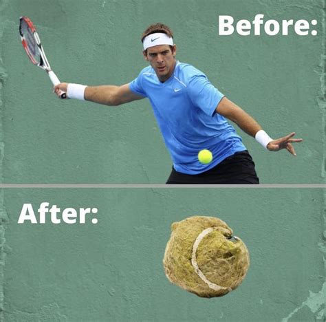 The Del Potro forehand...killing tennis balls 😂 : r/tennis