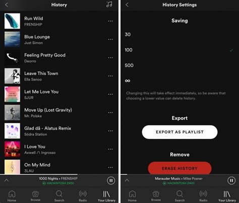 SpotifyHistory adds a song history list to the Spotify Music app