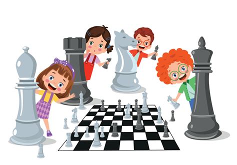 Cartoon Character Playing Chess Game 15276780 Vector Art at Vecteezy