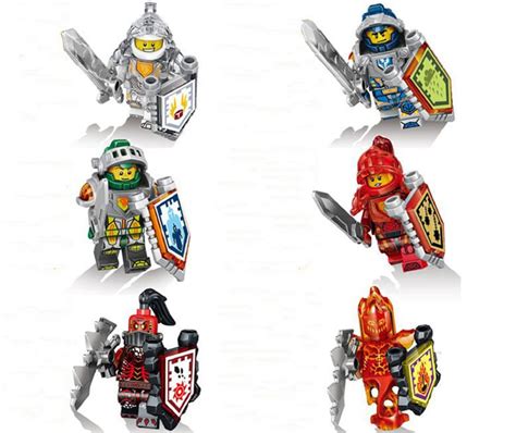 Nexo Knights Characters and Minifigures Macy Clay Aaron minifigures ...