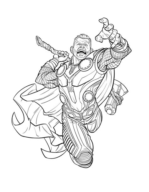 Marvel Infinity War Coloring Pages
