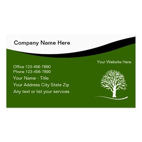 Landscaping Business Cards Templates Free - Printable Word Searches