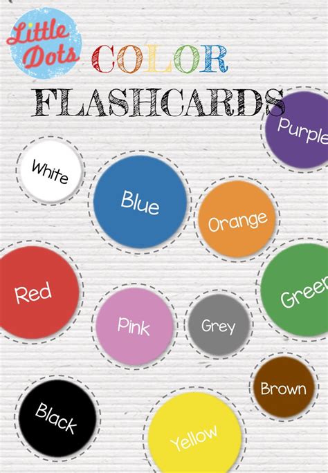 Free Color Flashcards Printable