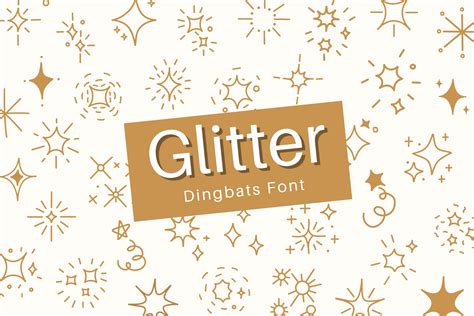 Glitter Font by Bambin · Creative Fabrica