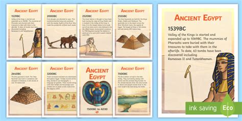 Ancient Egyptian Timeline For Kids