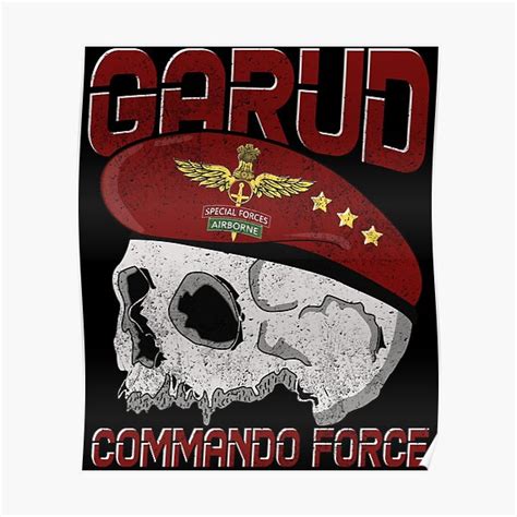 "Garud Commando Force Indian Special Force" Poster by TheAplus | Redbubble