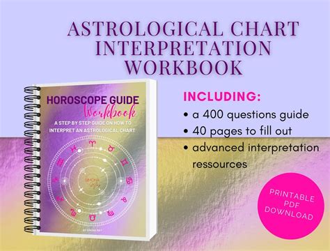 Astrology Chart Interpretation Workbook 40 Page Advanced Workbook to ...