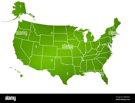 Outline Map United America High Resolution Stock Photography and Images ...