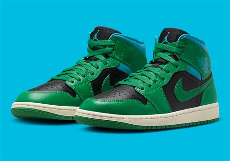 Air Jordan 1 Mid "Green/Black/Blue" BQ6472-033 | SneakerNews.com