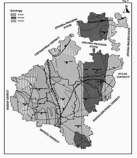 The geological map of the Tumkur district | Download Scientific Diagram