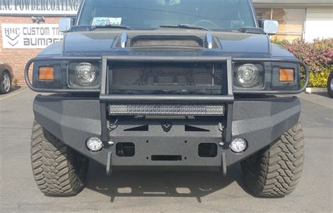 Hummer — Hard Notched Customs — Customized Bumpers and Headache Racks