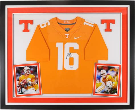 Peyton Manning Tennessee Volunteers Signed Framed Jersey (Fanatics)