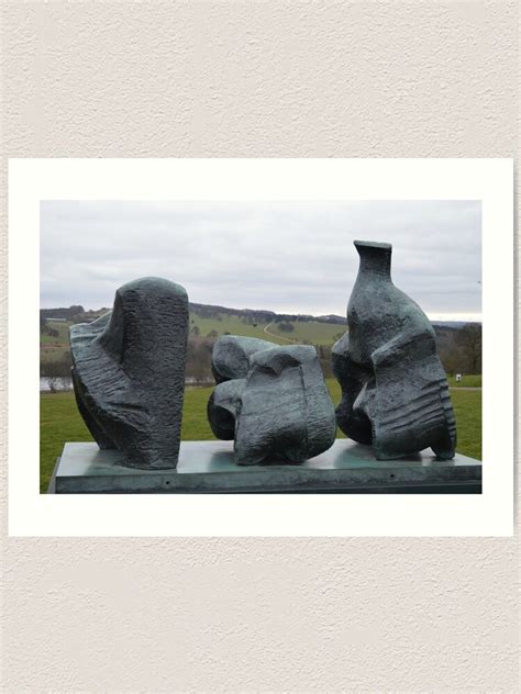 "Henry Moore Three Piece Reclining Figure No 1 at Yorkshire Sculpture Park" Art Print for Sale ...