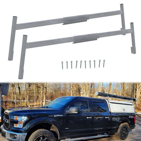 Buy Aluminum Truck Cap & Topper Ladder Roof Rack for Pickup Camper Shell Online at ...