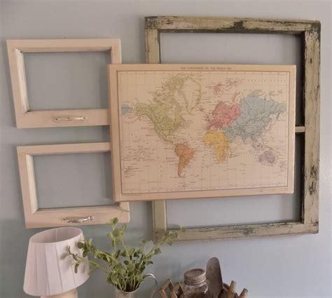 The Quaint Sanctuary: { DIY $10 MAP ART!! }