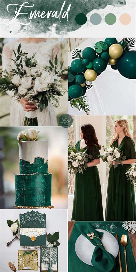 Emerald green wedding Theme | Dresses Images 2022