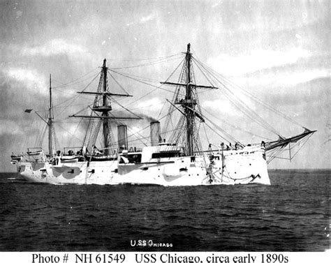 USS Chicago early 1890s | Navy ships, Uss chicago, Naval