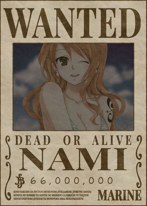 Nami Wanted Poster