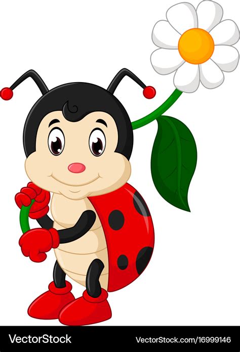 Ladybug cartoon Royalty Free Vector Image - VectorStock