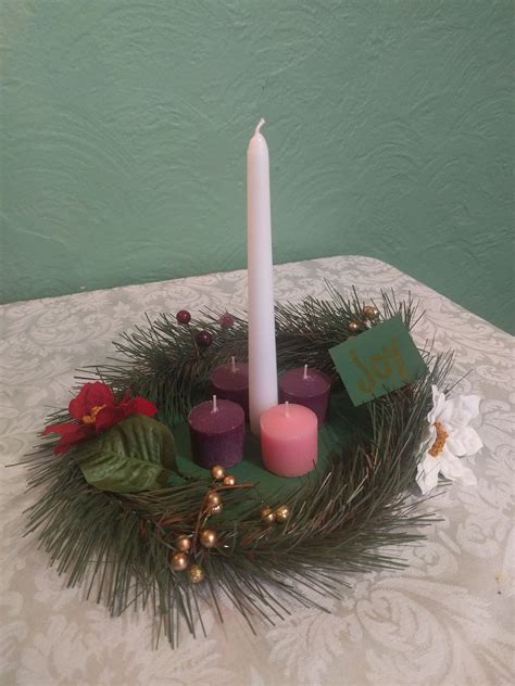 Homemade Advent Wreath | Advent wreath diy, Wreath candle holder ...