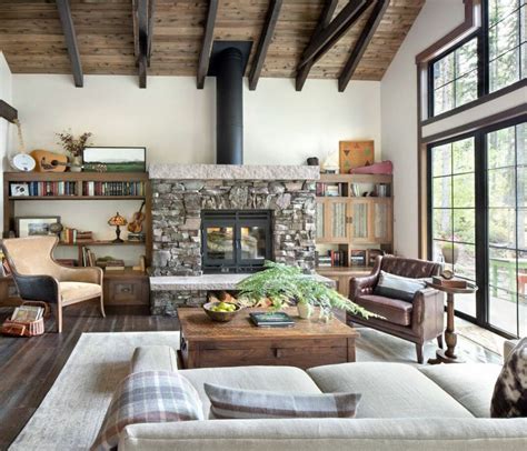 rustic lounge concepts meant for Home - whitehomedesign.net | Modern rustic living room, Rustic ...