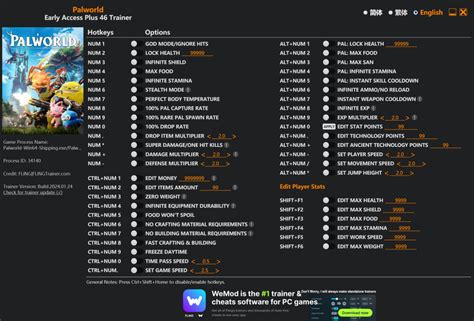 Best Palworld Cheats - Palworld | ModsLab