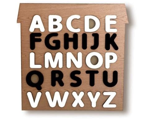 Wooden Alphabet House Puzzle – Imagined Life