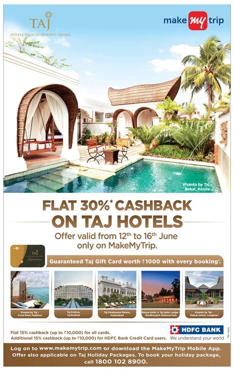 Make My Trip Taj Hotel Ad - Advert Gallery