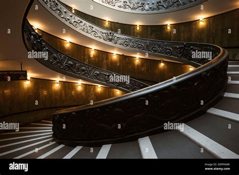 Stairs in Vatican museum Stock Photo - Alamy