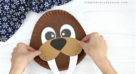 Paper Plate Walrus Craft For Kids [Free Template]