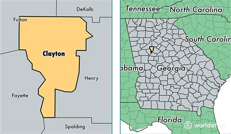 Clayton County, Georgia / Map of Clayton County, GA / Where is Clayton ...