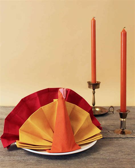 Turkey Napkin Fold | Martha Stewart