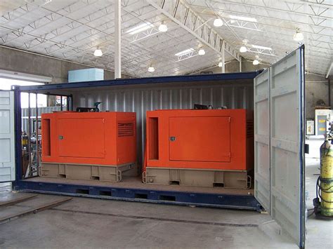 Types Of Custom Modified Container As Generator Enclosure