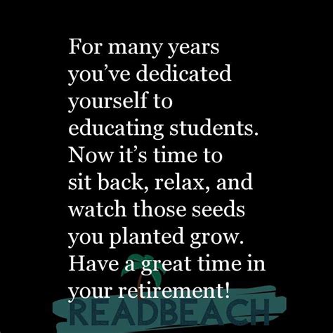 Retirement Wishes For Teachers