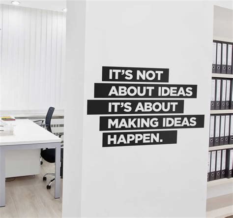 Making ideas happen wall sticker - TenStickers