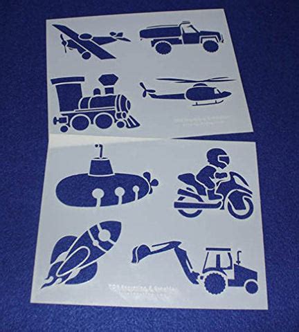 Mylar 2 Pieces of 14 Mil 8 X 10 Inches Children's Stencils- Painting / – Quilting Templates and ...