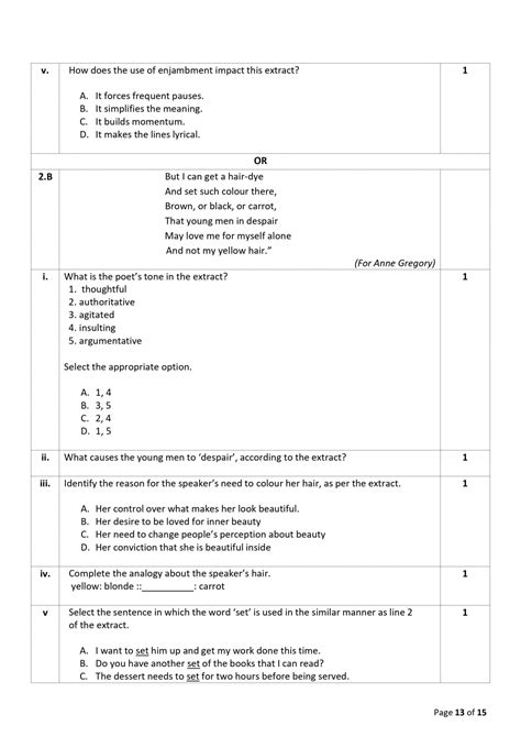 CBSE Class 10 English sample paper for board exam 2023 with solutions ...