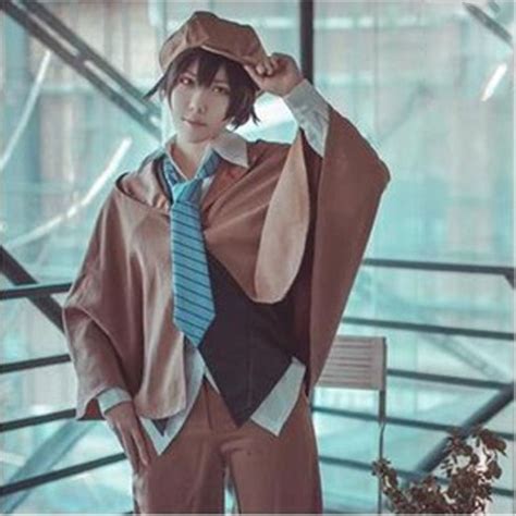 Anime Stray Dogs Cosplay Costume Edogawa Ranpo Coat Jacket Windbreaker Halloween Party Show ...