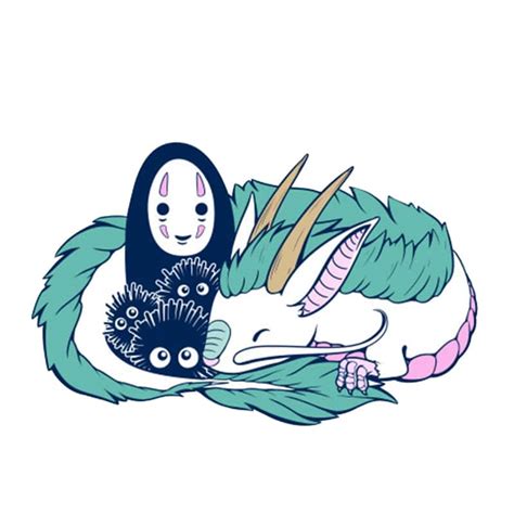 Spirited Away No Face Kaonashi and Haku Badge Pins - Ghibli Store