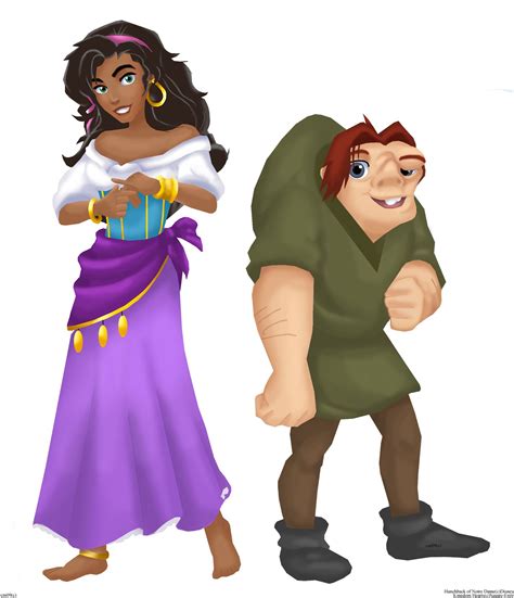 Quasimodo & Esmeralda | Disney characters, Disney magic kingdom ...