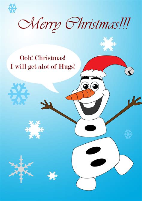 Merry Christmas from Olaf! by VioletRoseDragon14 on DeviantArt