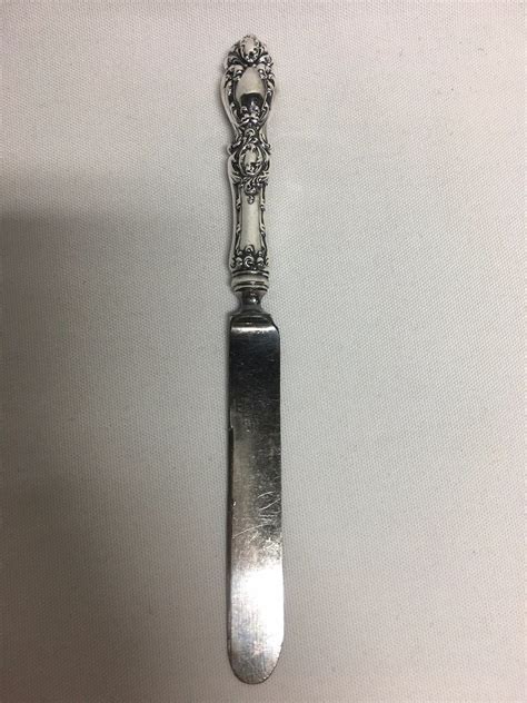 Wallace Lucerne Sterling Silver Youth Knife 7 3/8" No Mono -- Antique Price Guide Details Page