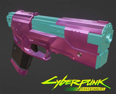 STL file Pistol Of Rebecca 3D Print Model Cyberpunk Edgerunner・3D printing template to download ...