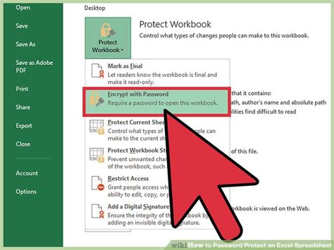 How to Password Protect an Excel Spreadsheet (with Pictures)