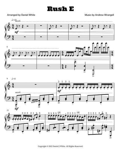 Rush E - Piano Solo - Digital Sheet Music | Sheet Music Plus