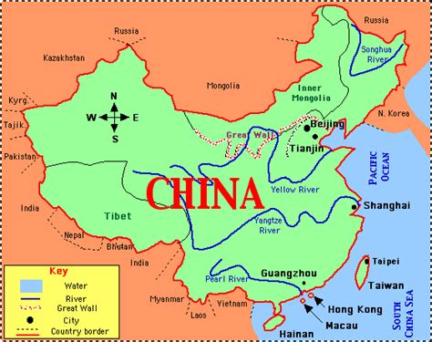 china map rivers photos - Map Pictures